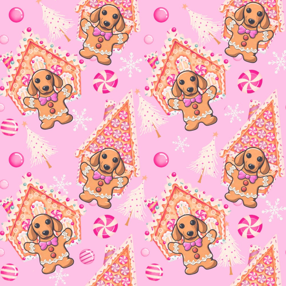 ‘Dashin’ Through The Dough’ Gingerbread Dachshund Lead
