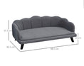Load image into Gallery viewer, Sausage Dog Box Pearl Dog Bed/Sofa - Grey
