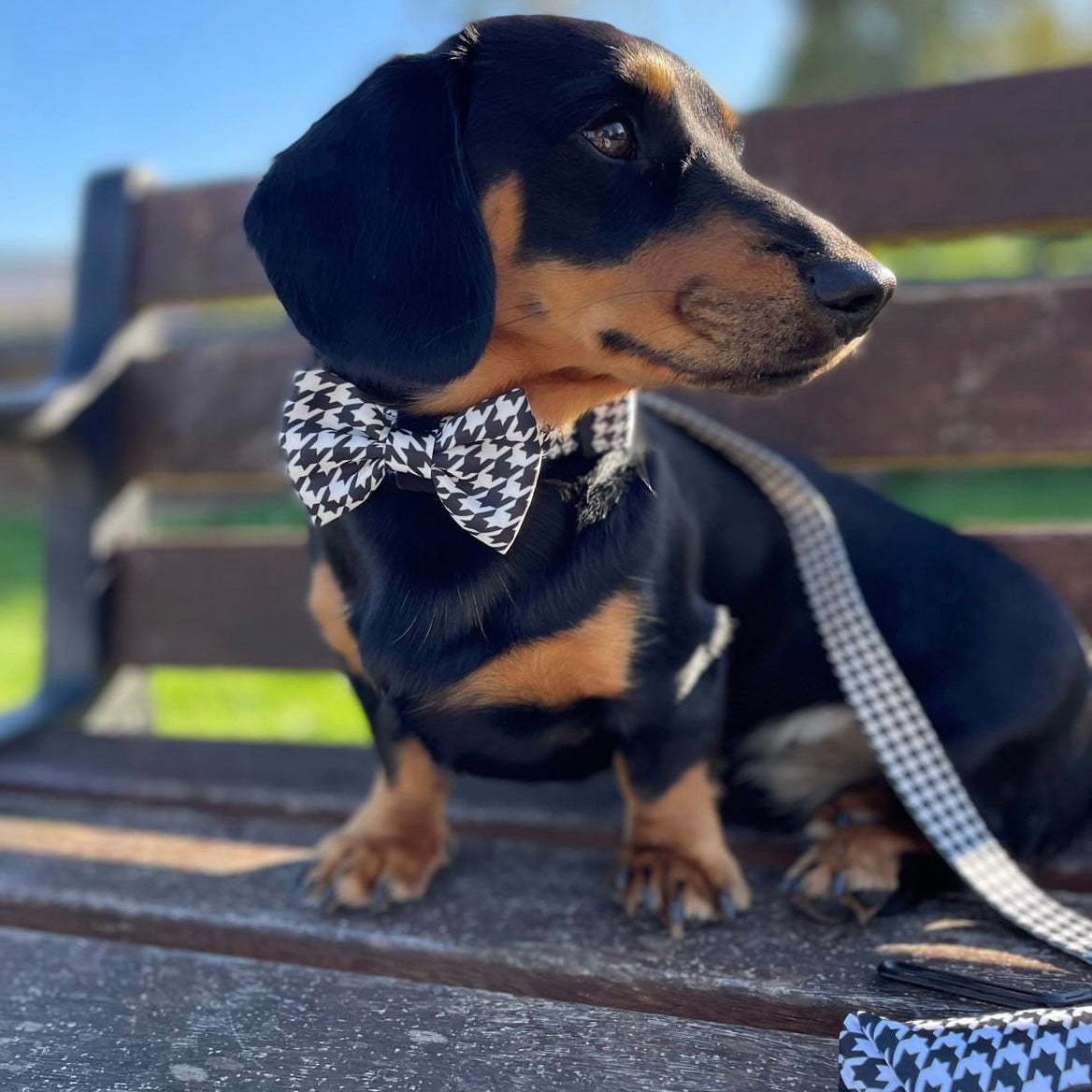 Houndstooth Bow Tie