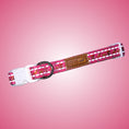 Load image into Gallery viewer, ‘Enchanted’ Pink Adjustable Dachshund Collar - Sausage Dog Box
