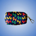 Load image into Gallery viewer, Navy Balloon Dog Dachshund Poop Bag Holder
