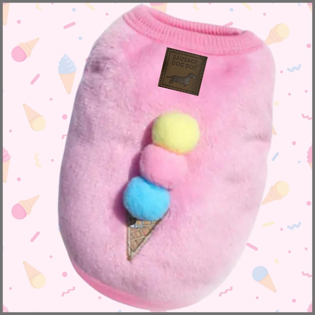 Pink Ice Cream Sundae - Sausage Dog Box Dachshund PJ's/Jumper