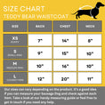 Load image into Gallery viewer, CLEARANCE - Sausage Dog Box Dachshund Teddy Bear Waistcoat - Black
