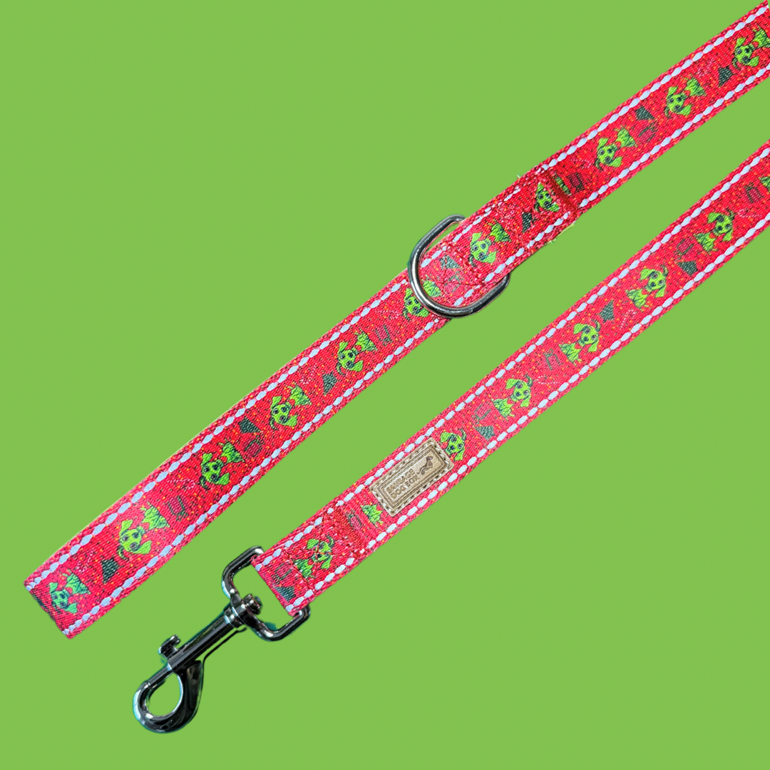 ‘Meanie Weenie’ Red  Dachshund Christmas Lead