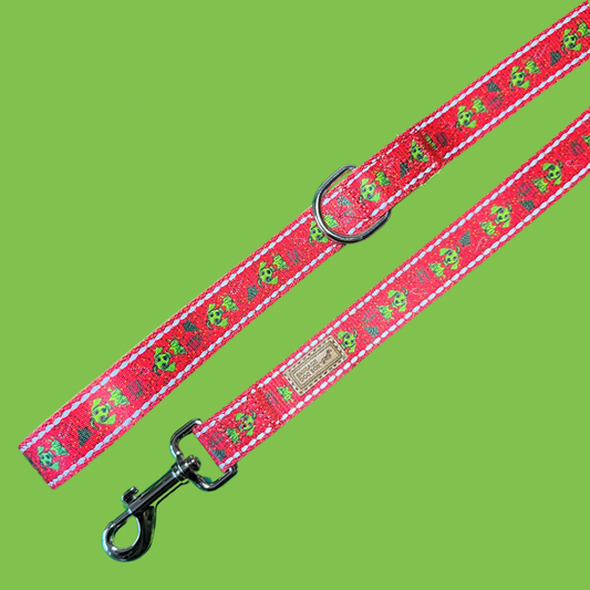 ‘Meanie Weenie’ Red  Dachshund Christmas Lead