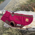 Load image into Gallery viewer, Merlot Waterproof Dachshund Harness Fleece | DoxieDri Step-In Fleece
