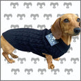 Load image into Gallery viewer, BARK AVENUE Luxury Cable Knit Jumper - Matte Black
