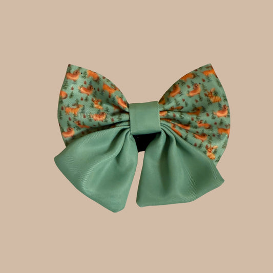 Woodland Weens Christmas Dachshund Sailor Bow Tie