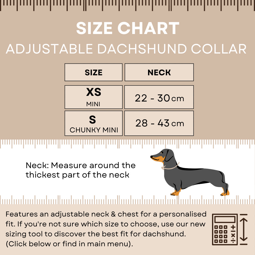 Sniffari Adjustable Dachshund Collar
