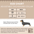 Load image into Gallery viewer, Navy Balloon Dog Adjustable Dachshund Collar - Sausage Dog Box
