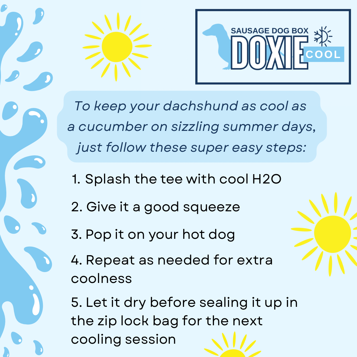 I LOVE BALLS DoxieCool Dachshund Cooling Tee Vest +30 Protection