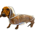 Load image into Gallery viewer, Nautical Blue Waterproof Naked Dachshund Coat / Rain Mac  | Sausage Dog Box
