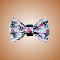 Load image into Gallery viewer, Howdy Cowgirl Pink Cow Dachshund Dog Bow Tie
