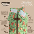 Load image into Gallery viewer, Woodland Weens Christmas Dachshund Jumper - Long Dog Zipper Fleece

