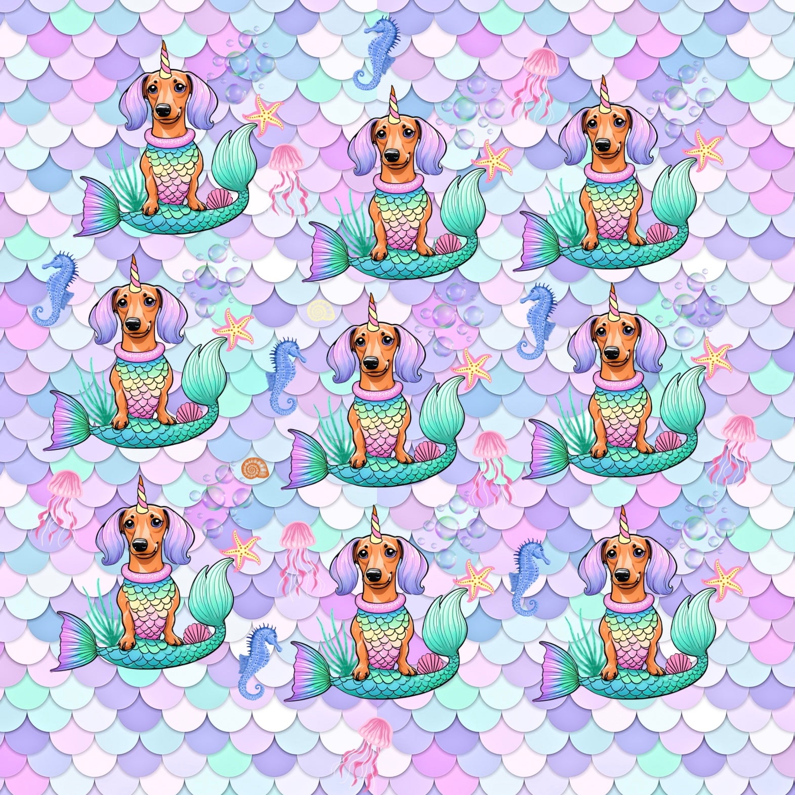 Under The Dox-Sea Anti-Rub Dachshund Harness