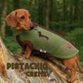 Load image into Gallery viewer, Pistachio Waterproof Dachshund Harness Fleece | DoxieDri by Sausage Dog Box
