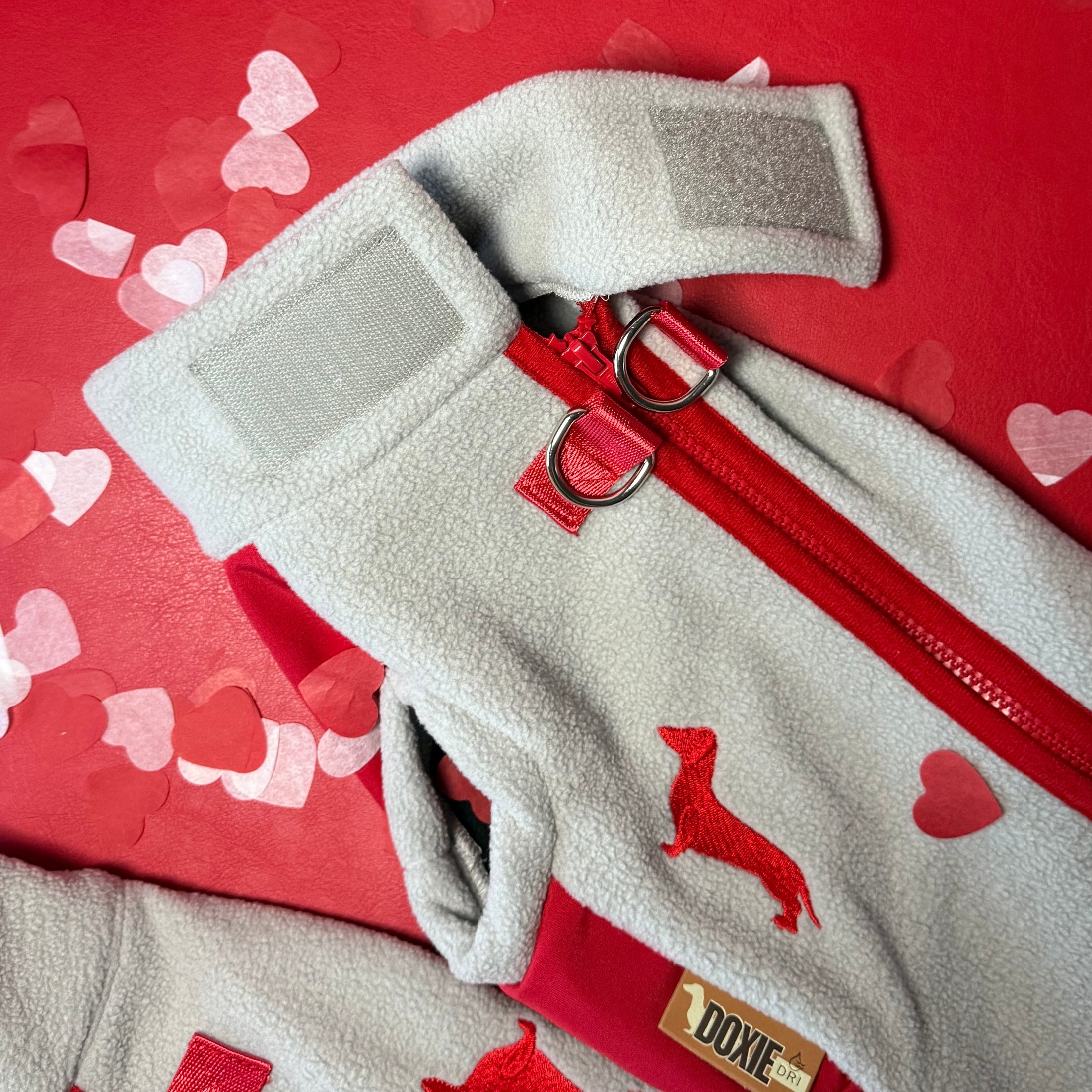 Cupids Kiss Waterproof Dachshund Harness Fleece | Sausage Dog Box DoxieDri