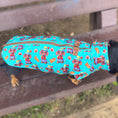 Load image into Gallery viewer, Top Dog Teal Circus Dachshund Fleece Jumper / Sweater | Sausage Dog Box
