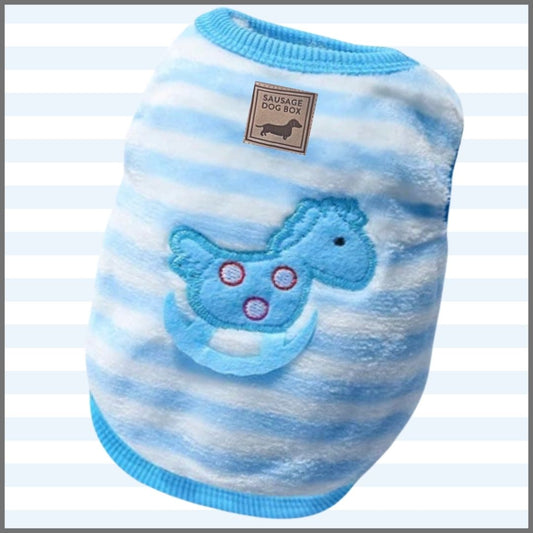 Blue Rock A Bye Horsey - Sausage Dog Box Dachshund PJ's/Jumper