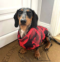 Load image into Gallery viewer, Sausage Dog Box Waterproof Step In Puffer Coat - Red
