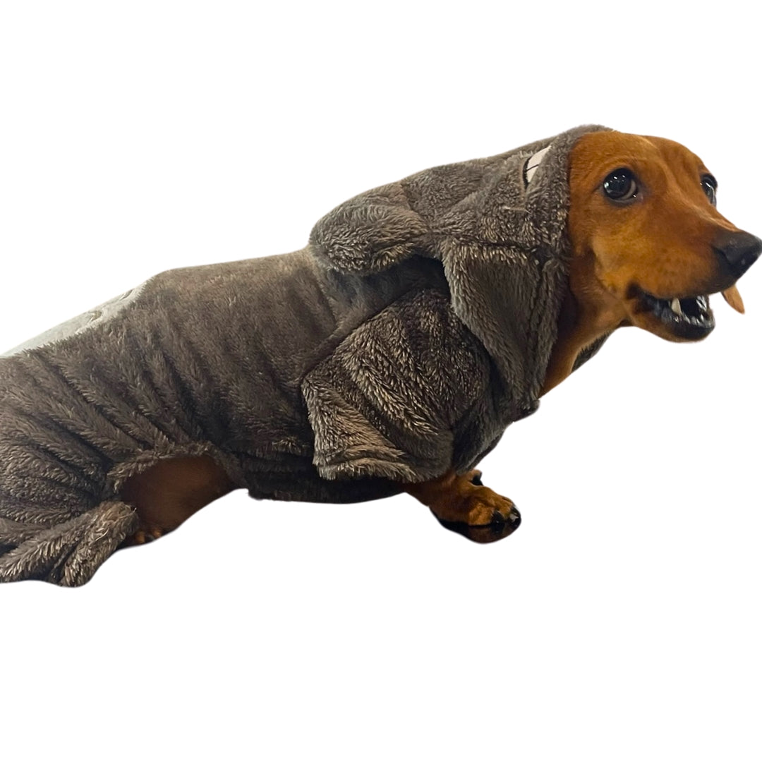Sausage Dog Box Dachshund Oneise Outfit/Costume  - Grey Little Monster