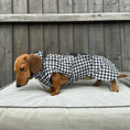 Load image into Gallery viewer, Sausage Dog Box Perfect Fit Dachshund Coat - Houndstooth

