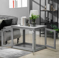Load image into Gallery viewer, Sausage Dog Box Stylish Dachshund Dog Crate Bed - Grey
