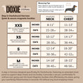 Load image into Gallery viewer, StepMag magnetic dachshund harness sizing guide and measurements
